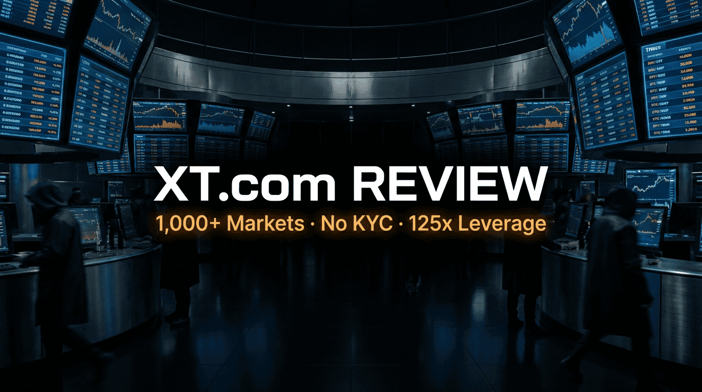 XT.com 交易所评测 2026：费用、无 KYC、1,000+ 市场及完整评析