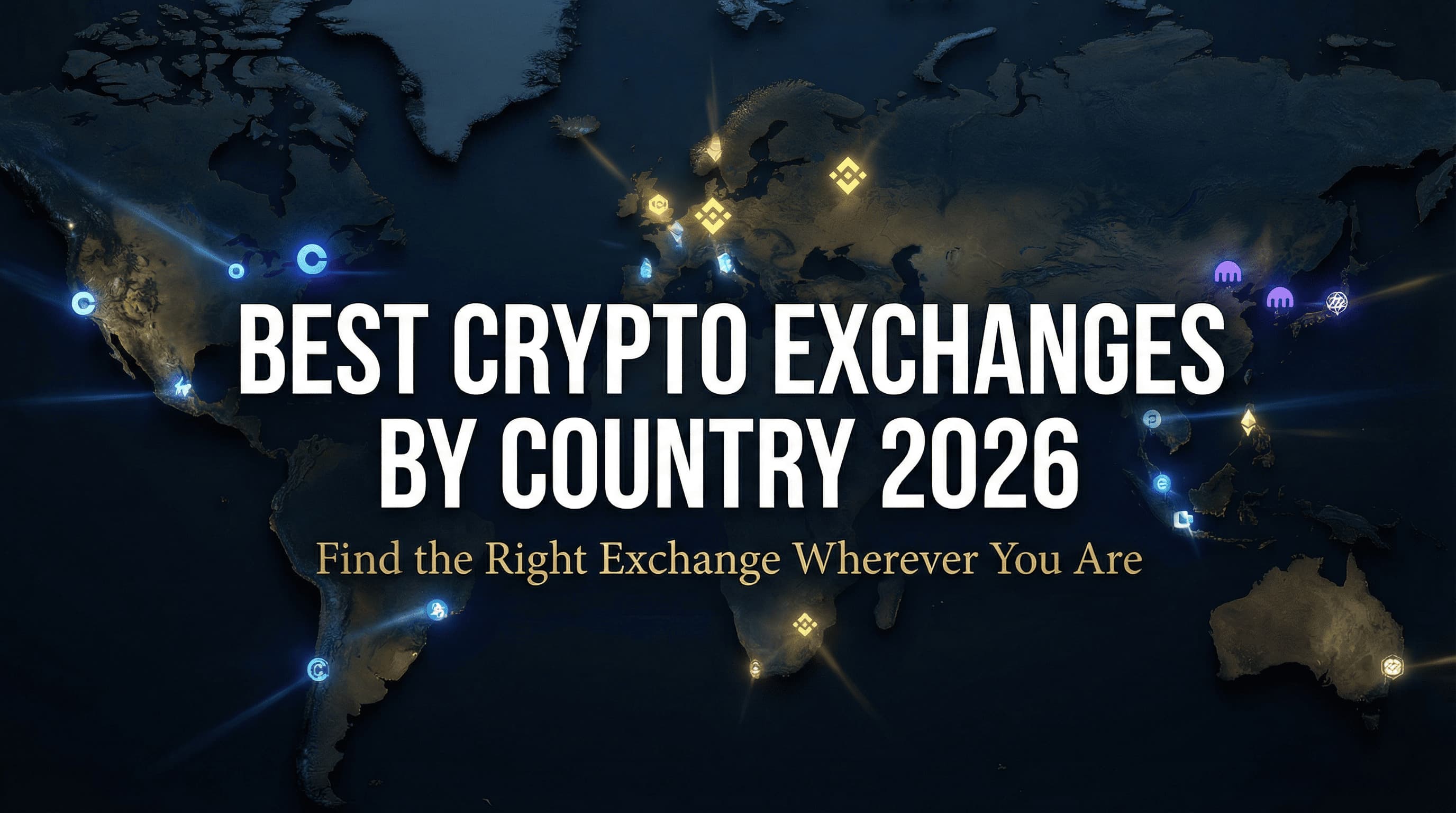 Melhores Plataformas de Criptografia por País 2026: Reino Unido, UE, Austrália, Canadá & Mais