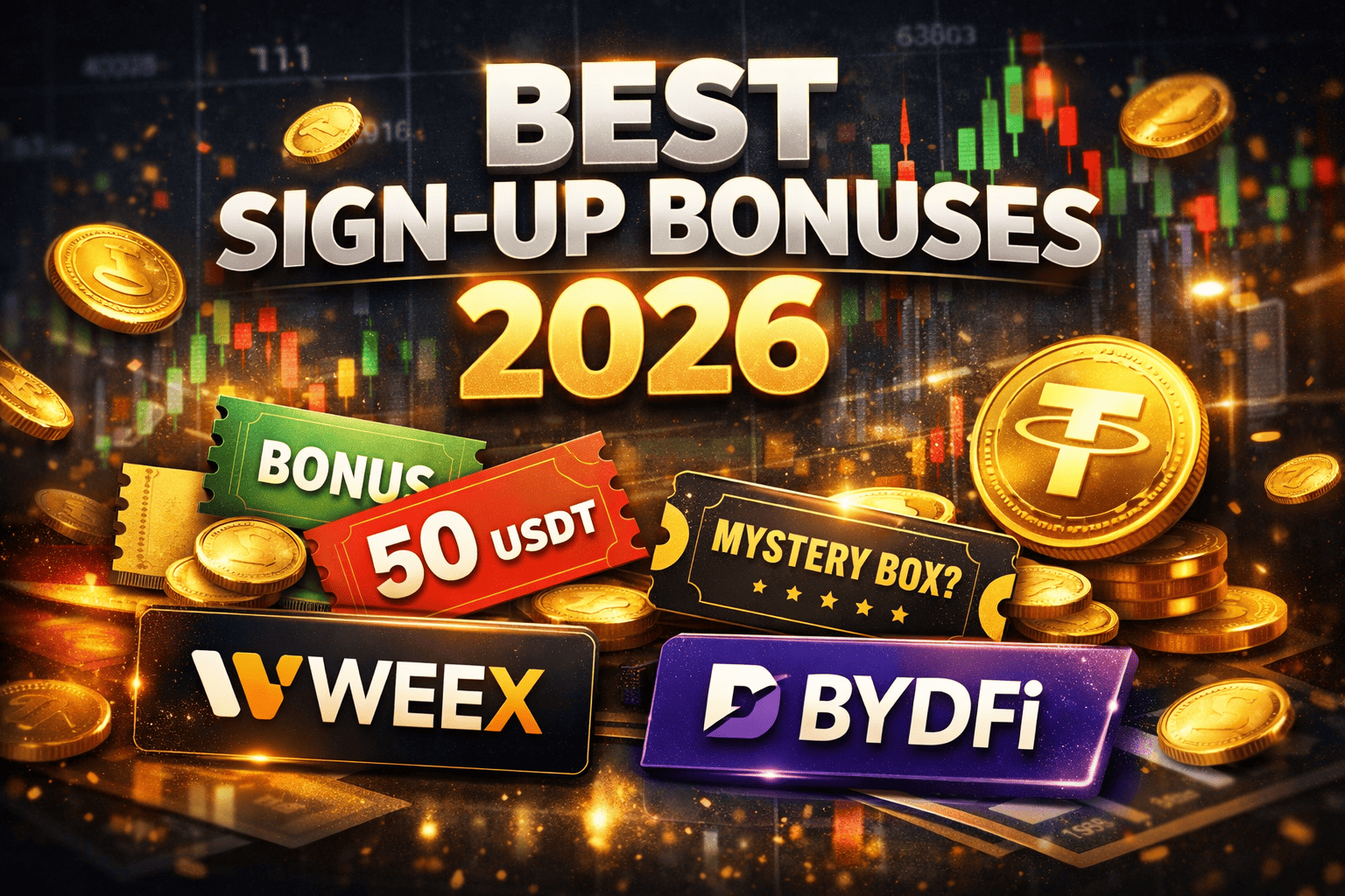 Best Crypto Exchange Sign-Up Bonuses (2026 Update)